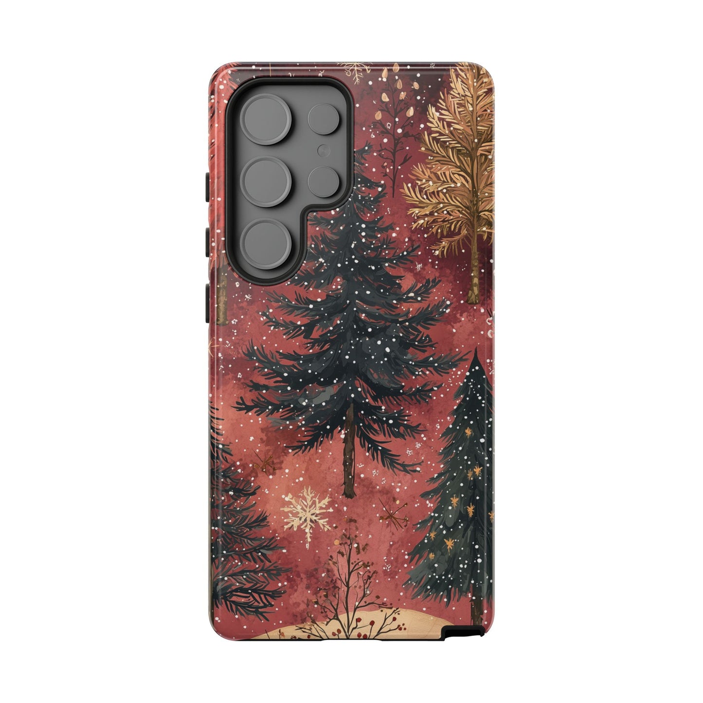 Rustic Red Winter Forest - Samsung Galaxy Series Case