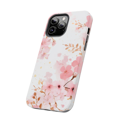 Soft Pink Cherry Blossom iPhone Case – Elegant Floral Design