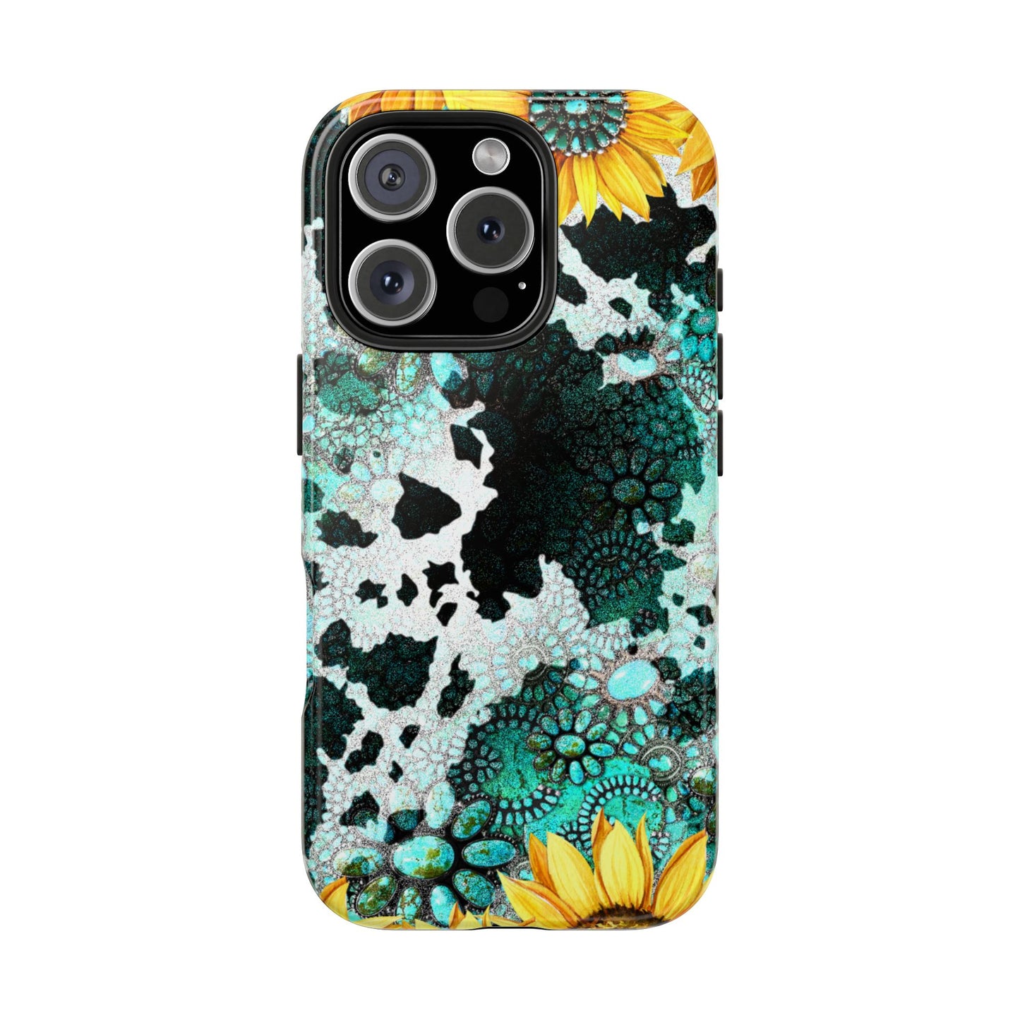 Boho Turquoise Sunflower Lace - iPhone Series Case