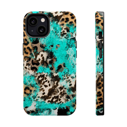 Aqua Splash Leopard - MagSafe iPhone Series Case