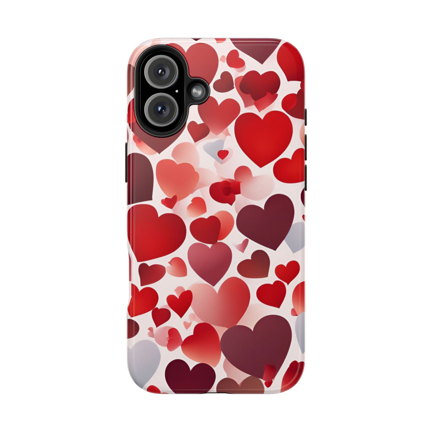 iPhone Case: Romantic Red Heart Gradient Case