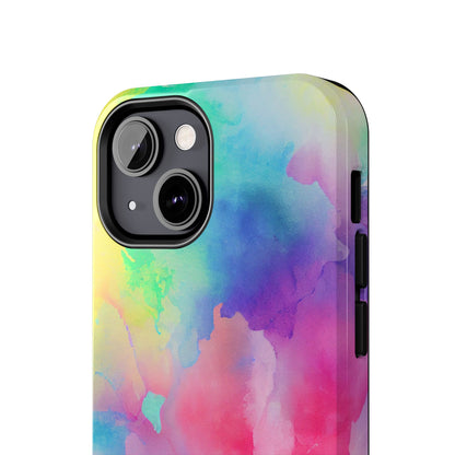 Pastel Watercolor Dream iPhone Case – Slim Profile, Glossy Finish