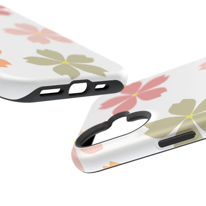 Pastel Sakura Blossom Tough MagSafe iPhone Case – Durable Design with Soft Matte Finish