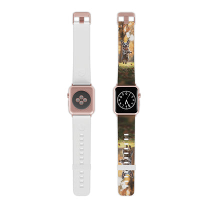 Energetic Blue Heeler Forest Pup Apple Watch Band