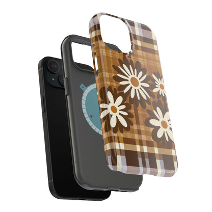 Rustic Bloom Plaid iPhone Case