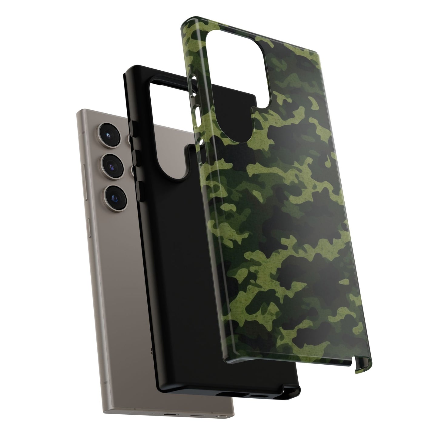 Dark Green Camouflage – Samsung Galaxy Case, Durable and Stylish