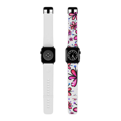  Pink Retro Bloom Apple Watch Band