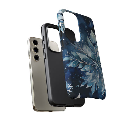 Winter’s Embrace – Blue Snowflake Samsung Galaxy Case