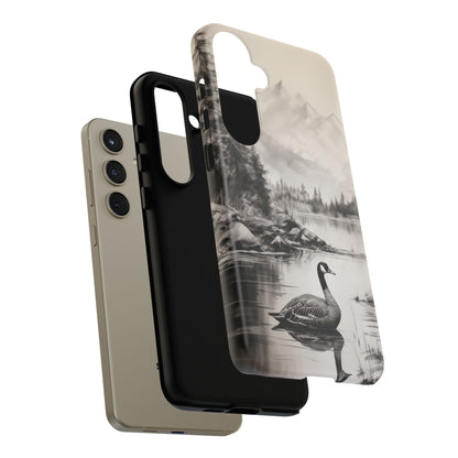 Canadian Goose Phone Case - Charcoal Sketch Design!