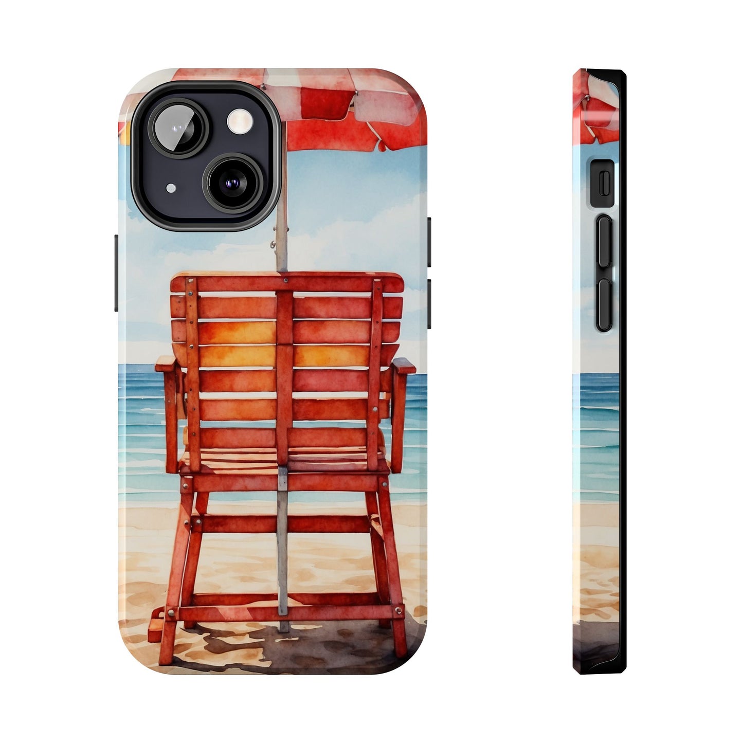 Beachfront Sunset Lounge iPhone Case – Rearview Edition