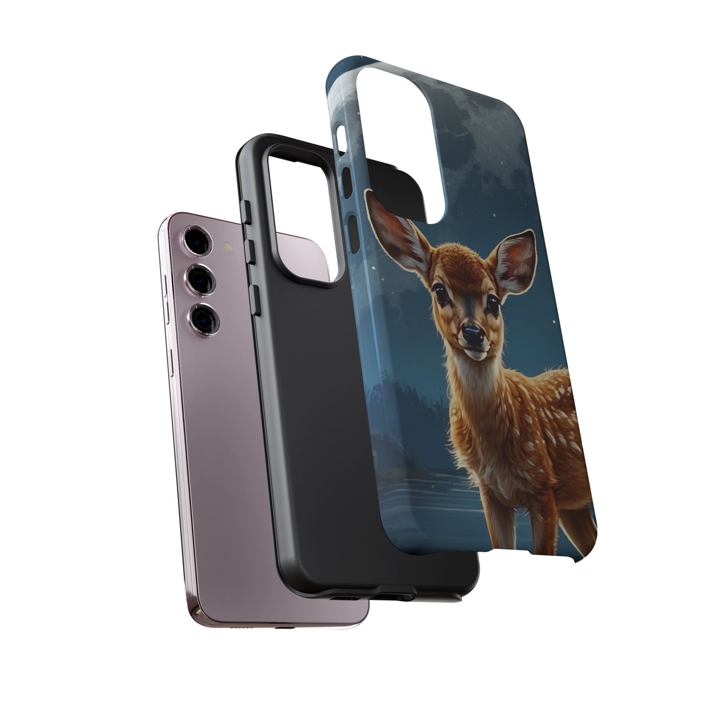 Samsung Galaxy Case – Enchanted Fawn Under the Moonlit Sky