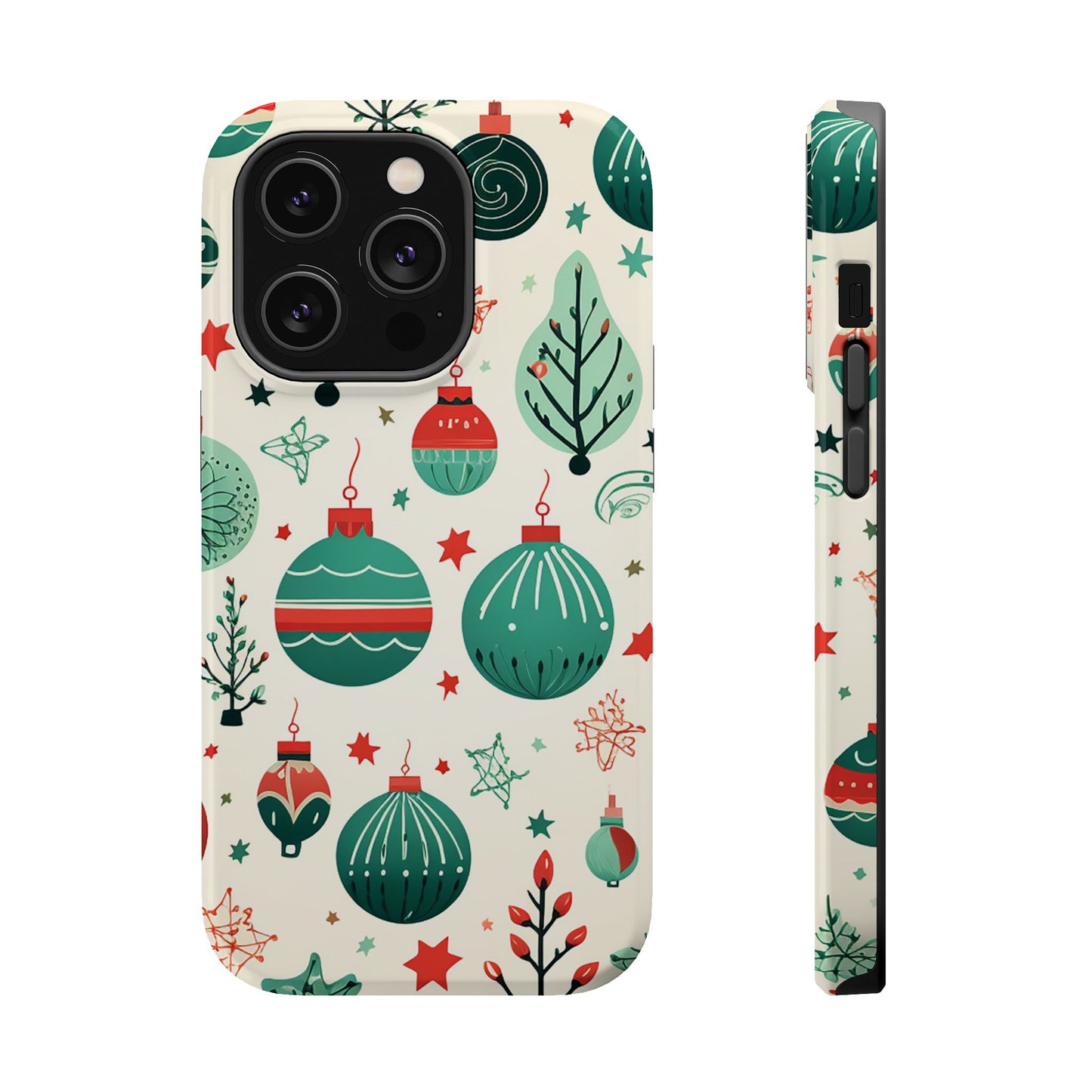 Vintage Christmas Ornaments Pattern – MagSafe iPhone Series Case