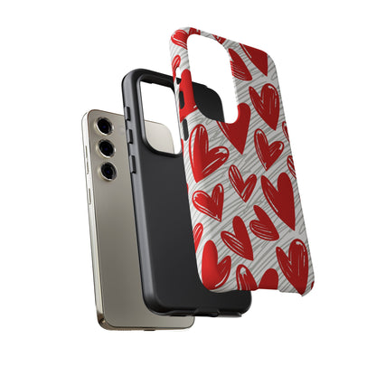 Samsung Galaxy Case: Whimsical Heart Doodle