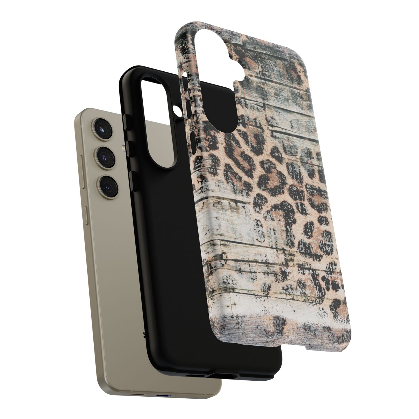 Rustic Leopard Wood Print - iPhone Series Case