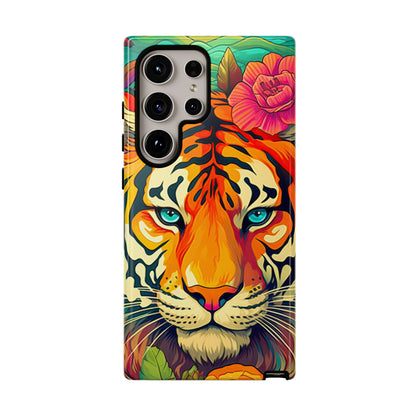 Fierce Rainbow Tiger Art - Samsung Galaxy Case