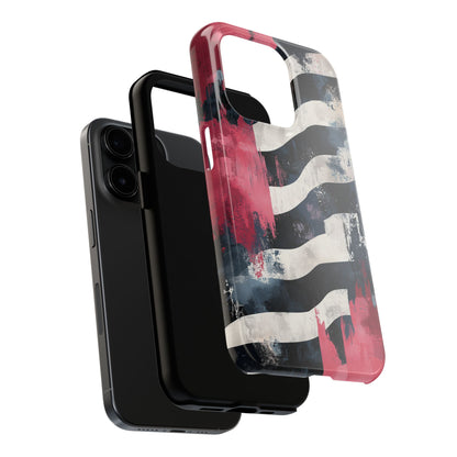 Blood Zebra iPhone Case – Bold Red & Black Pattern