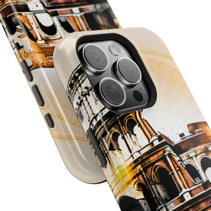 Rome Colosseum MagSafe iPhone Case - Italian Landmark with Wireless Charging Compatibility