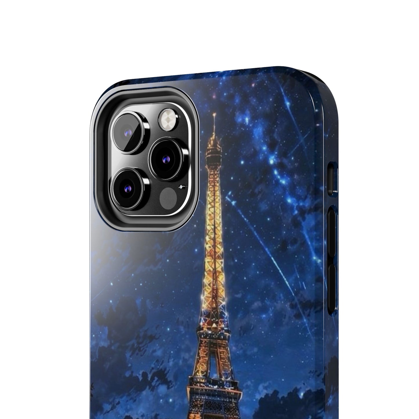 iPhone Case - Eiffel Tower Under Starlit Sky Design