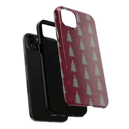 Retro Christmas Tree Pattern – iPhone Series Case