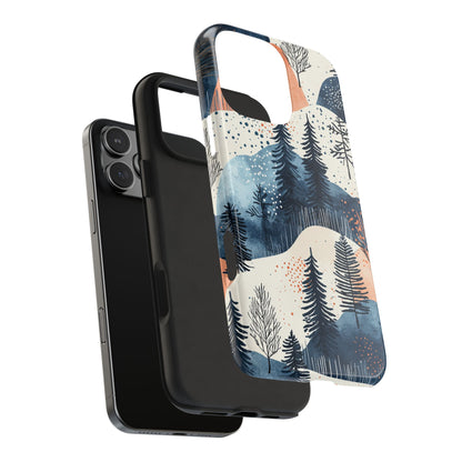 Winter Forest Samsung Galaxy Case | Watercolor Pine Trees