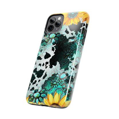 Boho Turquoise Sunflower Lace - iPhone Series Case