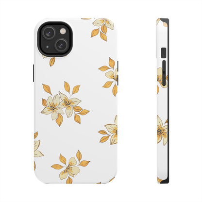 Delicate Yellow Blossom iPhone Case – Minimalist Floral Design with Matte Finish