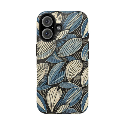 Botanical Leaf Pattern iPhone Case - Nature-Inspired Protective Cover