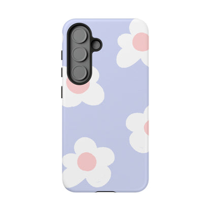 Retro Daisy Pastel Tough Samsung Galaxy Case – Durable Design with Soft Matte Finish