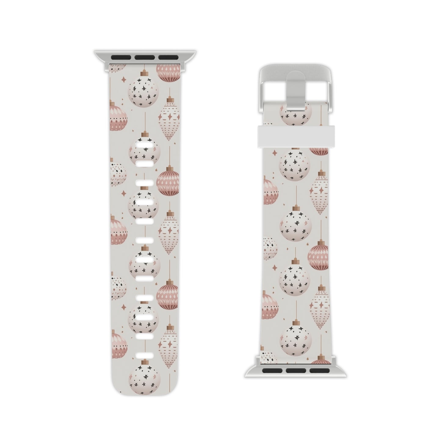  Blush Pink Holiday Ornaments Apple Watch Band