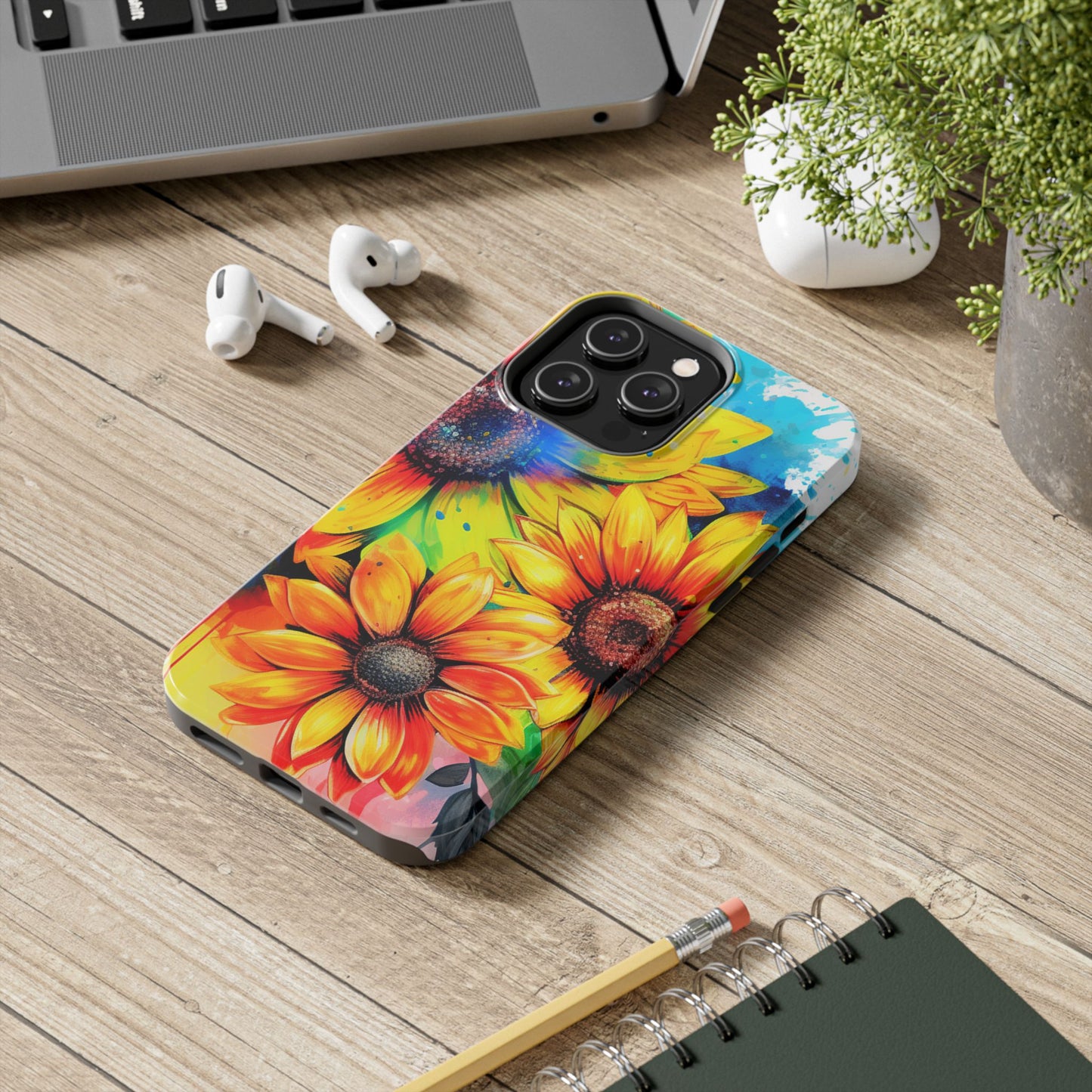 Vibrant Sunflower Splash - iPhone Series Case