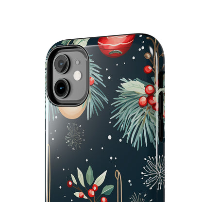 Elegant Christmas Ornaments and Pine - iPhone Series Case