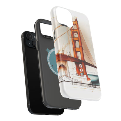 Golden Gate Bridge MagSafe iPhone Case - San Francisco Landmark