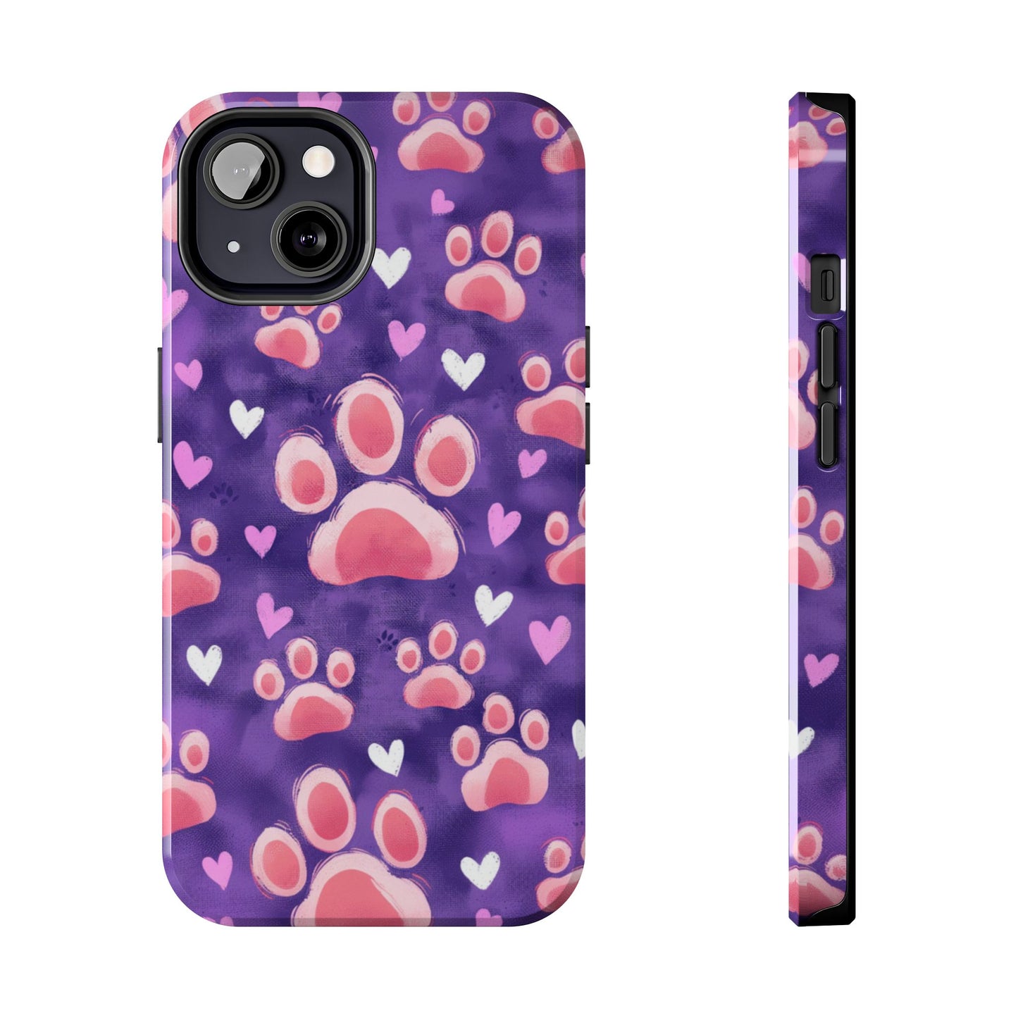 Bold Paw Print iPhone Case - Vibrant Pet-Themed Protective Cover