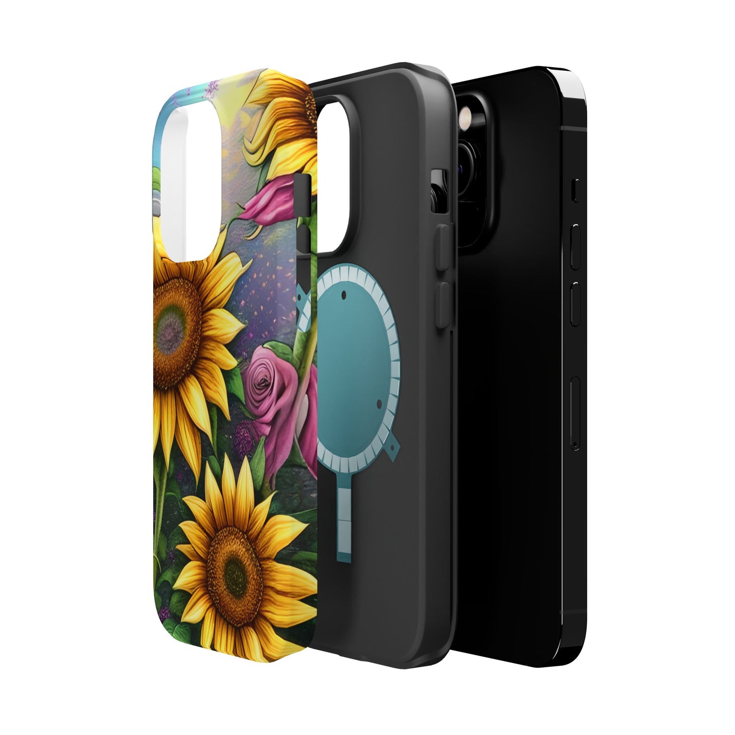 Whimsical Sunflower & Rose Garden - MagSafe iPhone Series Case