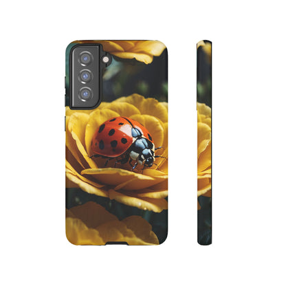 Samsung Galaxy Case: Ladybug on Yellow Petals