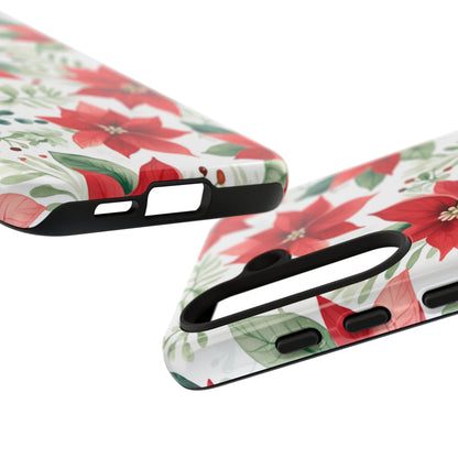 Festive Poinsettia Holiday Pattern – Samsung Galaxy Series Case