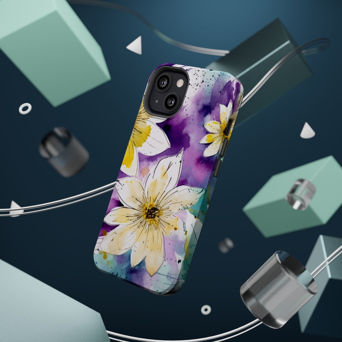 Abstract Floral Watercolor Splash - MagSafe iPhone Series Case