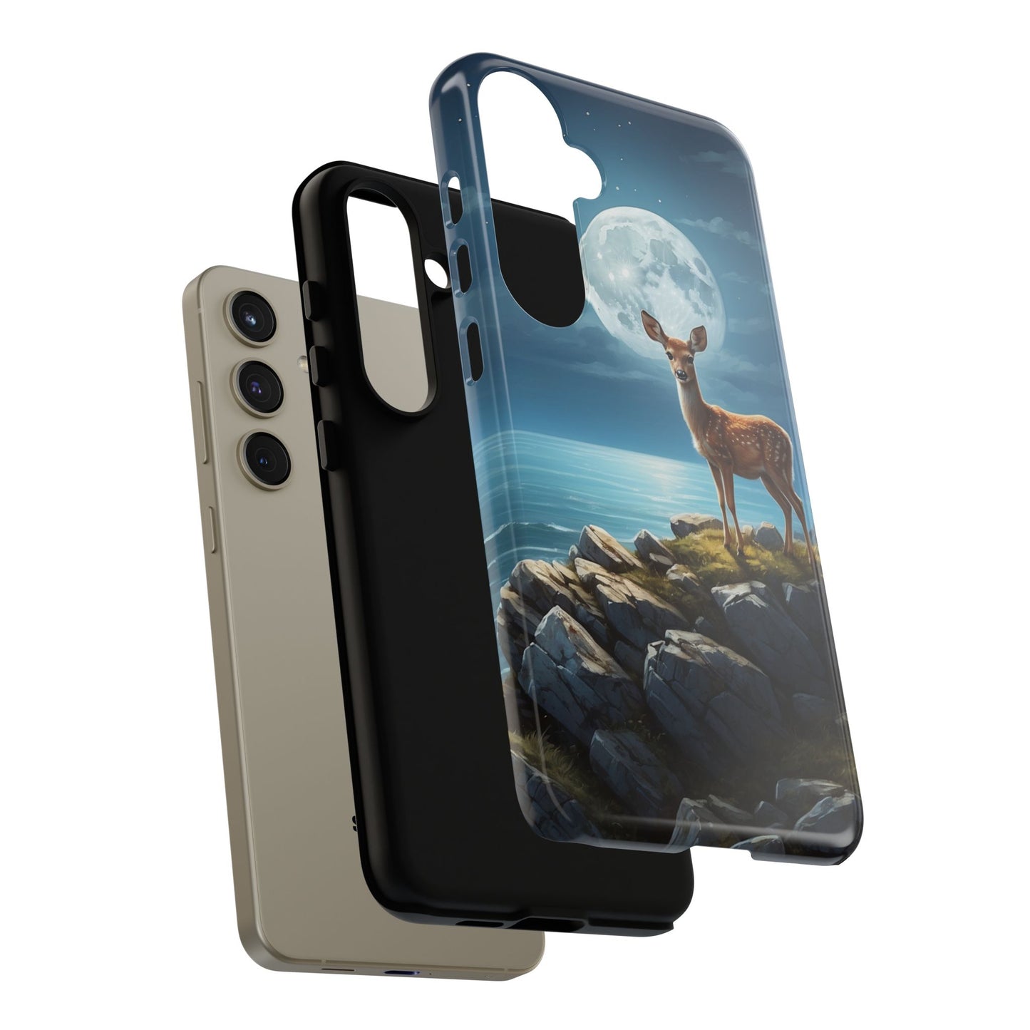 Enchanted Fawn Under the Moonlit Sky Samsung Galaxy Case