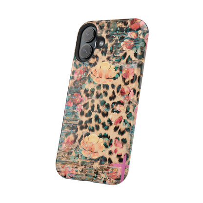 Rustic Floral Leopard - MagSafe iPhone Series Case