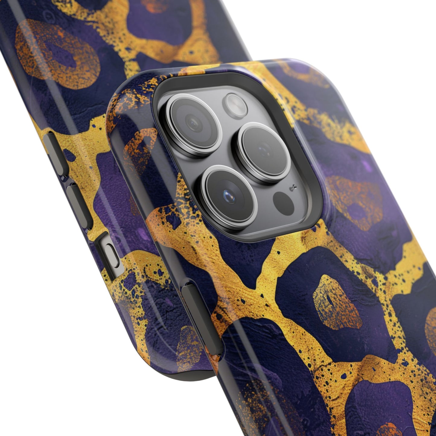 Regal Amethyst Leopard iPhone Case