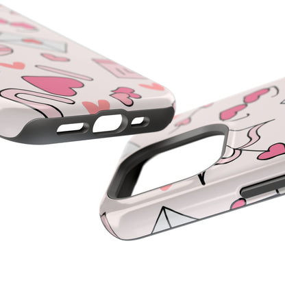 Valentine's Day Scribbles MagSafe iPhone Case