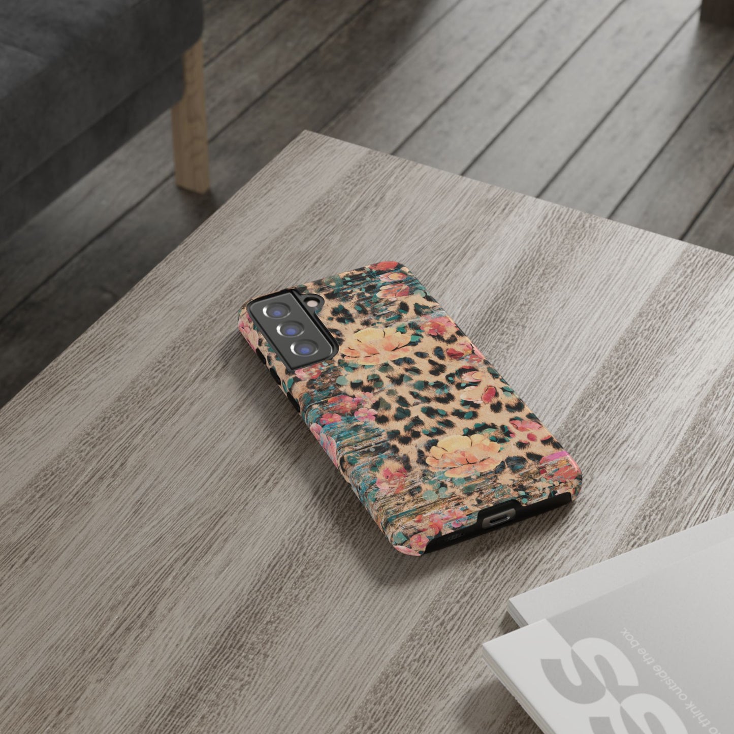 Rustic Floral Leopard - Samsung Galaxy Series Case