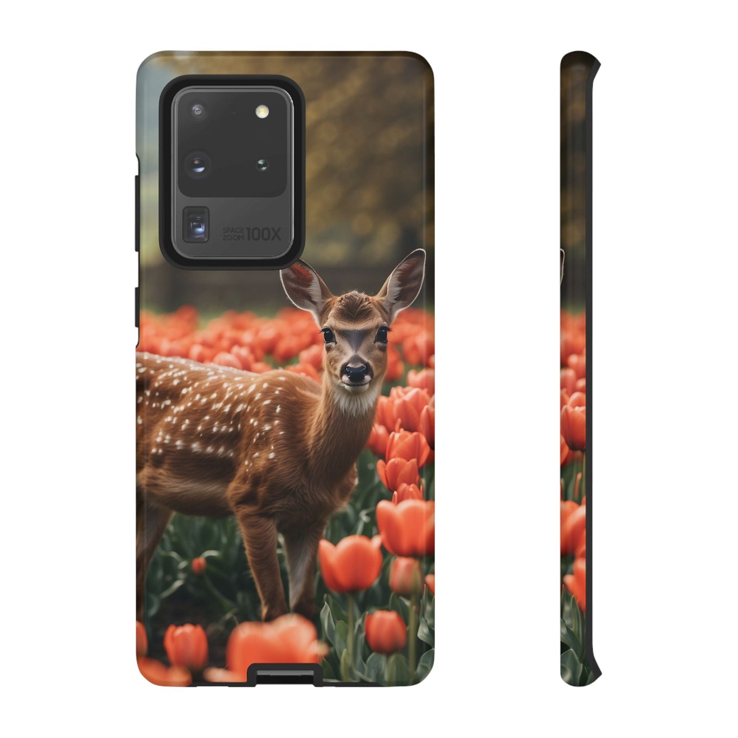 Fawn Among Tulips Samsung Galaxy Case