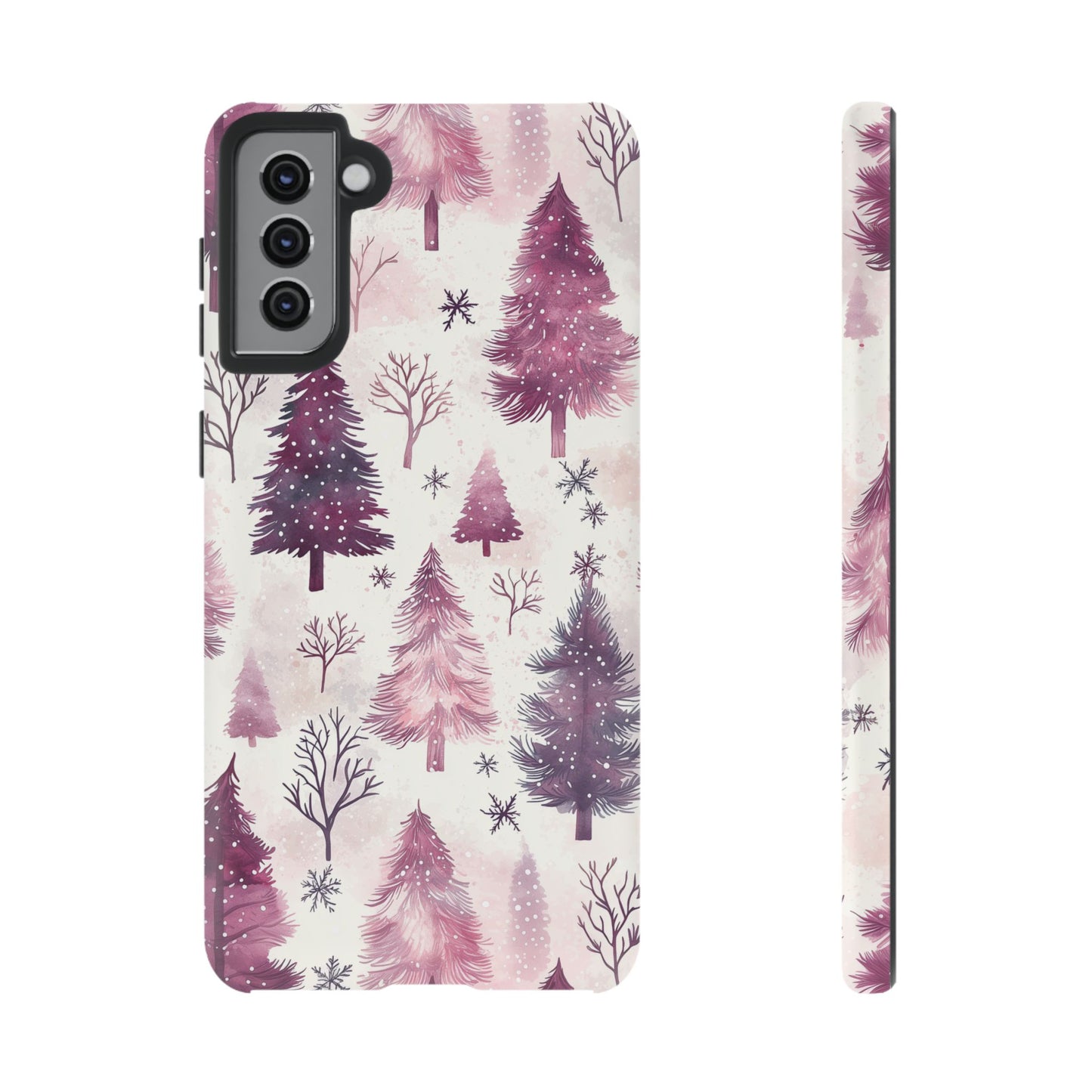 Winter Wonderland Purple Christmas Trees –Samsung Galaxy Series Case