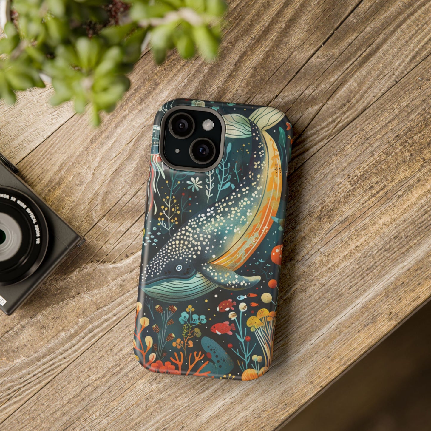 Oceanic Elegance Whale iPhone Case