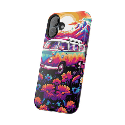 Groovy Floral Sunset Van – MagSafe iPhone Series Case