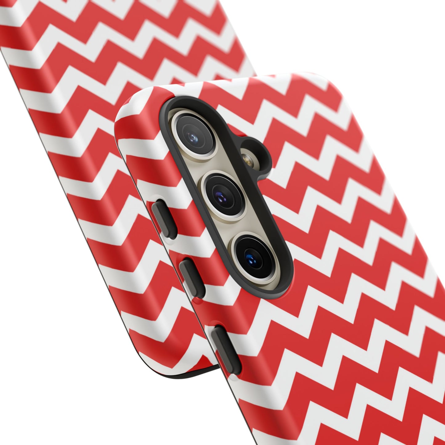 Bold Red & White Chevron – Modern Geometric Samsung Galaxy Case