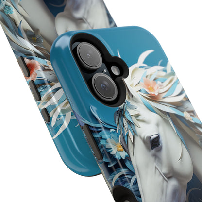 Floral Horse MagSafe iPhone Case