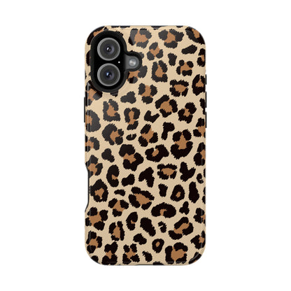 Wild Leopard Print Tough MagSafe iPhone Case – Bold Animal Pattern Design with Dual-Layer Protection