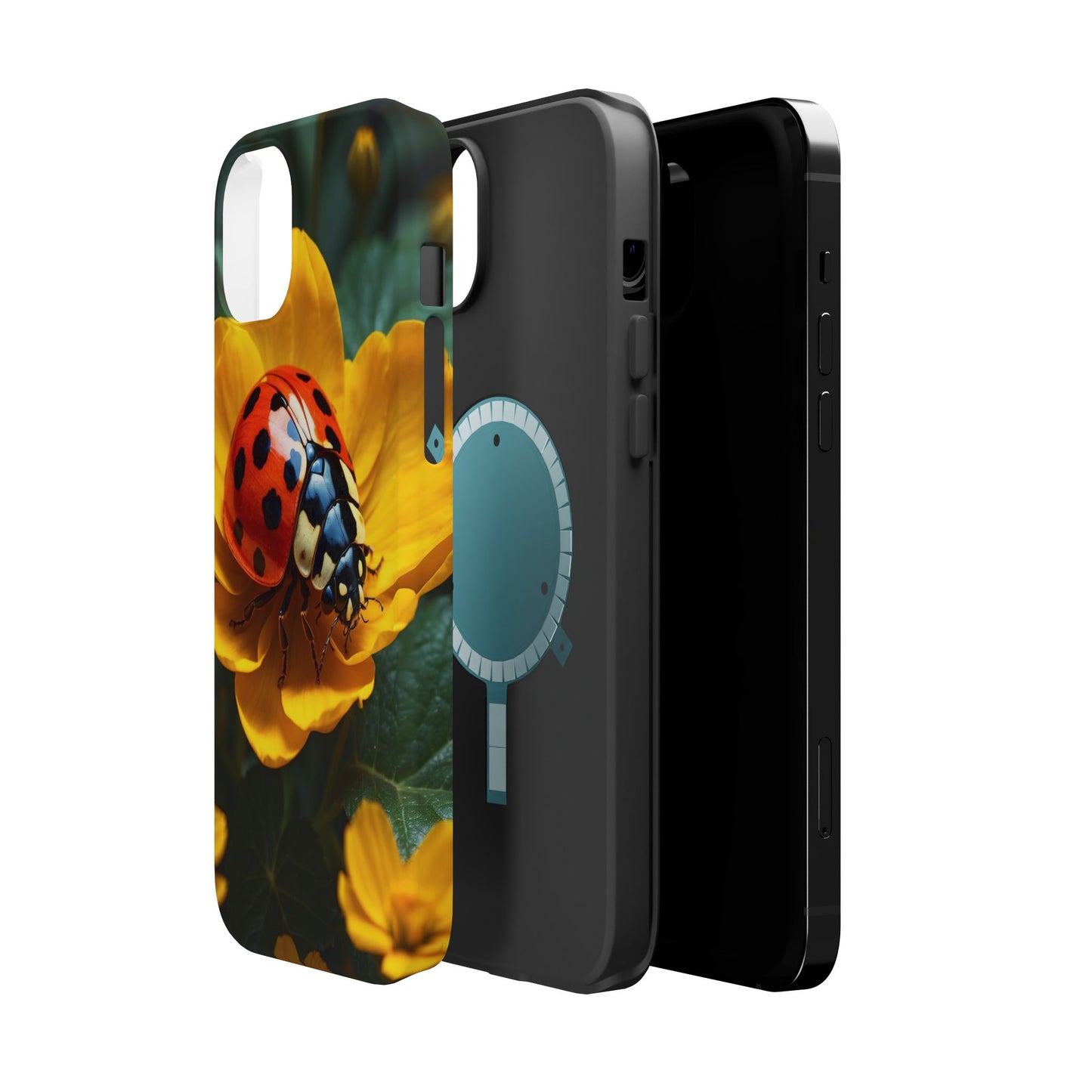 Yellow Blossoms with Bug Accent - MagSafe iPhone Case